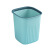 网红垃圾桶家用大容量客厅卧室厨房卫生间厕所现代简约纸篓带压圈 升级加厚2个装小中8L+12L 海蓝