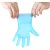 一次性手套TPE橡胶乳胶丁晴餐饮家用烘焙加厚美容pvc100只装 TPE材质：蓝色（100只/盒） M