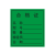 安赛瑞 合格证标签纸 45×50mm（1000个装）绿色 24836