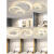 大观园;DGY客厅灯吸顶灯北欧极简圆形卧室灯LED灯具现代简约大气客厅主灯 健康照明RA97白色-105cm-三色变