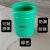 25L特厚铁皮户外垃圾桶大容量耐磨庭院垃圾桶铁桶带盖家用防火 红色带logo