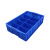 塑料分隔零件盒多格分类五金工具盒物料螺丝分格箱货架收纳盒周转配件盒 长12格（外长宽高445*350*60mm） 蓝