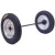 400-12加重型马车轮充气滚轮20寸工地拖车手推车带轴橡胶实心脚轮 加重型单轮