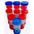 一次性大便样本采集管粪便采集器尿液收集瓶痰杯标本采样盒大便杯 40ml大便杯螺旋盖 随机颜色