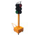 卡英 交通信号灯 红绿灯可移动手推升降式太阳能道路障灯 单面信号灯