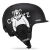 仙僖俫滑雪头盔雪镜一体男女单双板户外安全防撞护具装备保暖雪盔 北极熊 M