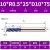 鸣驰 数控65度圆鼻钨钢硬质合金铣刀4刃牛鼻直柄不锈钢专用平刀R刀 10*R0.5*10*75刃长25 