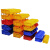 京顿斜口零件盒螺丝工具盒组合式货架零件盒物料元件盒分类收纳盒 A4号400*250*160mm 