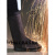 牛皮电焊护脚盖 焊工护腿 护脚 脚罩 鞋套防烫劳保 焊工防护装备 黄色牛皮(高度22cm)系带款