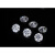 云福匠莫桑石碎钻过钻笔圆形白色钻钻莫桑透明亮水钻裸钻戒指戒 4mm(25分)