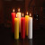 麦锐欧 应急停电应急照明蜡烛 特粗大蜡烛耐燃照明黄色蜡烛4.9*17cm2支