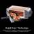 NinjaST100 二合一翻盖2片容量面包机紧凑型烤箱 多种功能百吉饼零食机烘焙机 1500瓦 易于清洁 不锈钢