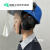 IGIFTFIRE隔音耳罩睡眠用工业防噪音降噪103014隔音耳罩30db头盔式耳罩挂安 蓝安全帽+103014耳罩