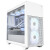 爱国者W10 中塔式电脑机箱 支持MATX主板 顶置360水冷 钢化玻璃侧板 W10 白色【3面防尘网/多面散热孔】