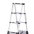 稳斯坦 竹节梯 伸缩梯子 铝合金双面折叠梯 升降楼梯 便携梯子 2.6米双面竹节梯 W212