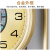 汉时（Hense） 新中式黄铜鹿头挂钟高档客厅万年历挂墙温湿度显示时钟表HP8095 合金+鲍鱼贝+液晶显示
