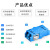 沃数 光纤适配器 LC-LC（UPC）双芯单模 工程电信级法兰式转接耦合对接头 蓝色塑料款 1个