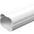 空调管保护套管PVC室内室外空调外机道挂机装饰槽遮挡套 新PVC材质-【130*80】 1米直管