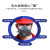 硅胶防尘口罩面具半面罩喷漆农药化工装修甲醛防尘半面罩 吸汗布 1个