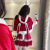 圣曼芬圣诞节cos女装套装服装女pla万圣节性感兔女郎兔子装制服圣诞派 红兔耳披风 均码长38厘米 xs