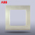 ABB开关插座面板由艺边框木纹覆膜布纹云石多色可选 AU61153-CL