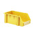 工创优品 零件盒组合式塑料加厚斜口收纳物料零散螺丝盒仓储货架盒H6黄色 450*300*180mm