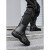 定制冬季雨鞋男款防水牛货防滑雨靴微瑕水靴户外水鞋钓鱼胶鞋 黑色(提手款) TB-01提手牛勃朗 43