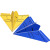 砚玺遥控航模固定翼KT板纸飞机三角翼飞行器1米翼展国赛省赛竞赛飞机 黄色 标配PNP电装包 不含空机+玻纤杆