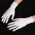 手套一次性白色丁腈加长实验室乳胶橡胶防油杀鱼防护儿童丁腈加厚 白色(50只装) M
