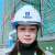 欧华远中国建筑安全帽工地高端工程头盔国标白色工作帽领导定制 白色中国建筑铁徽章