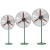 赫钢  工业风扇 强力大风电风扇牛角扇 工厂车间商用立式落地红铝叶风扇 豪华款650 绿色