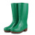 PVC橡胶雨鞋女 中高筒防滑防水雨靴厨房工作胶水鞋靴子 绿色 39