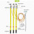 10KV高压户外挂钩螺旋压紧式接地线猴头接地棒线路接地线 套餐五1米棒1.5mx3+18米 升级款