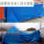 PE加厚防雨布货场盖布机器设备防雨罩防尘罩室外大型工业货物包装 蓝白色 1x1m