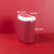 垃圾桶厕所卫生间夹缝翻盖垃圾筒窄缝北欧风小清新垃圾桶带盖 桌面小号波普红