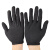 黑色纯棉手套劳保工作耐磨干活防滑全棉布透气珠宝礼仪超薄款男女 5双-黑色棉手套(薄款) XL