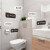 定制创意男女卫生间提示牌酒店WC厕所指示牌门牌双面洗手间提示牌 公用款 24x10cm