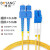 博扬(BOYANG)电信级光纤跳线 单模双芯尾纤 Φ2.0跳纤光纤线网线 LC-LC 2.0单模双工 BY-3052S 50m
