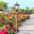 鲁殊丰欧式花园照明景观灯户外别墅草坪庭院落地灯-古铜色太阳能款2.2m