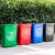 垃圾桶塑料带盖家用室外垃圾箱大容量商用户外厨房办公室工业加厚不含税运 15升蓝色无盖