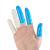 蓝色丁腈手指套防静电抗过敏化学实验耐酸碱指头保护耐磨丁晴橡胶 丁晴指套蓝色100只  耐酸碱