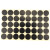 冰禹 彩色不干胶圆点标签贴纸 圆形分类记号贴 10mm黑色2包(2475贴/包) BYH-257