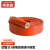 祥来鑫 耐高温阻燃硅橡胶绝缘管 石棉防火保温隔热玻璃纤维套管内径50mm红色圆管式1米 XLX-ZC5Y50