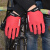 XMSJGiant捷安特手套 长指自行车骑行手套可触屏男女通用长指手套装备 红色长指手套套【可触屏】 XL