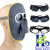 牛皮眼镜劳保电焊眼眼镜鬼脸防护面罩头戴式牛皮电焊面罩 专用眼镜黑