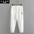 菲洛曼（FEILUOMAN）中年女士卫裤春秋款白色薄款2023年新款小个子休闲束脚运动裤 白色 XL建议110-135斤