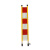 益光兴管式绝缘伸缩围栏YGX-WLJG高1.2m/1.5m玻璃钢伸缩护栏红白色施工隔离护栏 1.5m高2.5m长