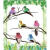 仿真小鸟森系捆绑树枝植物装饰假鸟工艺品艺术装饰羽毛小鸟摆件 L16：6只小鸟(6个颜色每色1只)