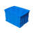 周转箱塑料箱加厚长方形带盖物料转运箱筐货架盒收纳养殖工业胶箱 465280箱#外径：533829cm容积45L 蓝色无盖