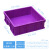 加厚正方形周转箱塑料零件盒收纳正方型塑料箱收纳盒工具箱物流箱 六格箱+蓝色：400x400x130mm